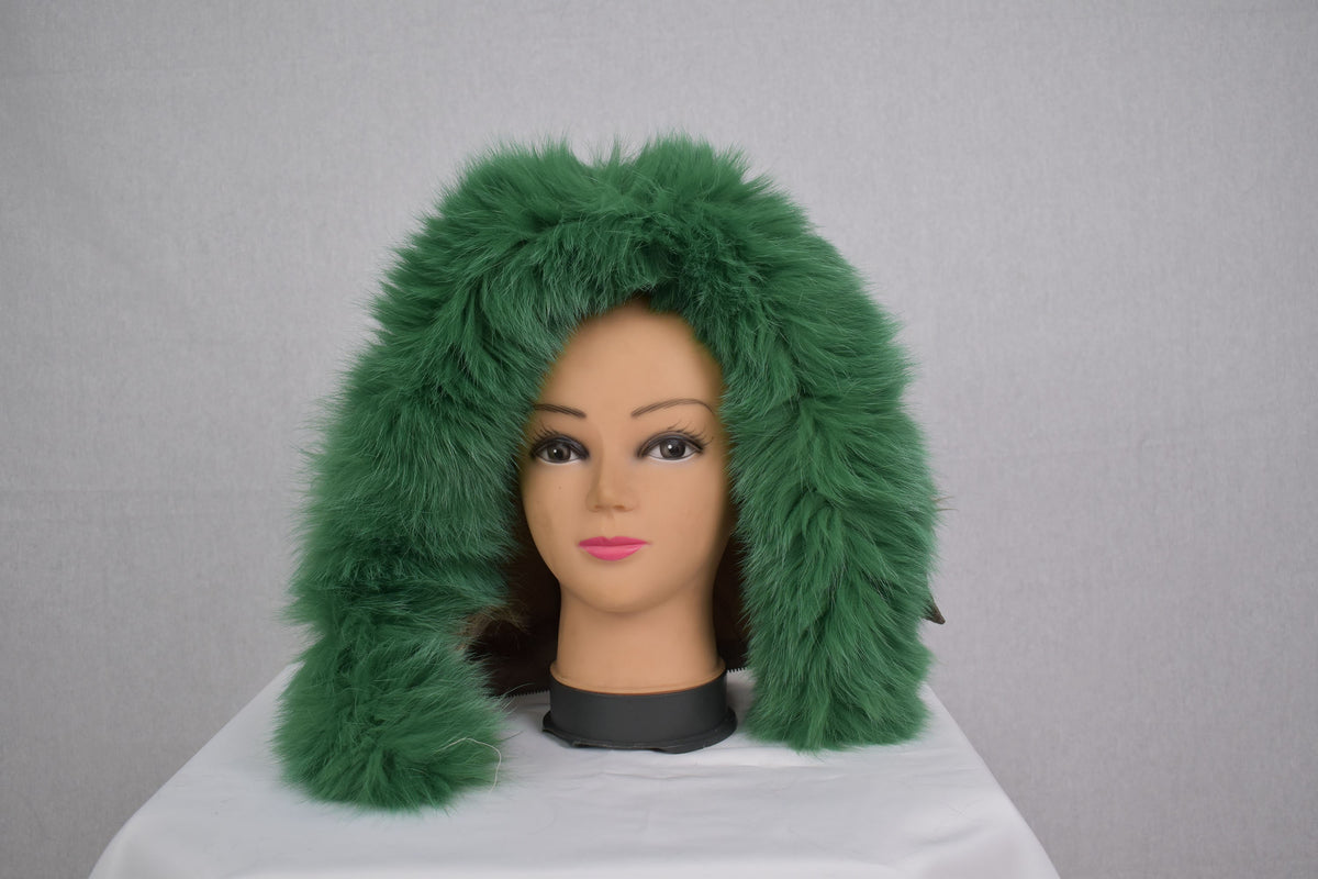 Removable Fur Strip For Hoodie |  Fox Fur Scarf  | Luxury Gift For  Friend | Fur Trim For Coat Or Jacket Hood |