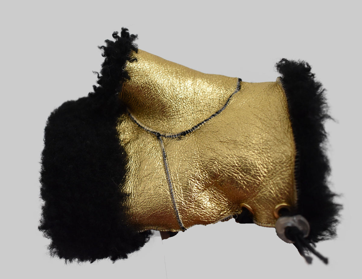 Gift For Her | Fingerless Gloves Made with Sheepskin Leather | Combining Style with Practicality | Made in Greece