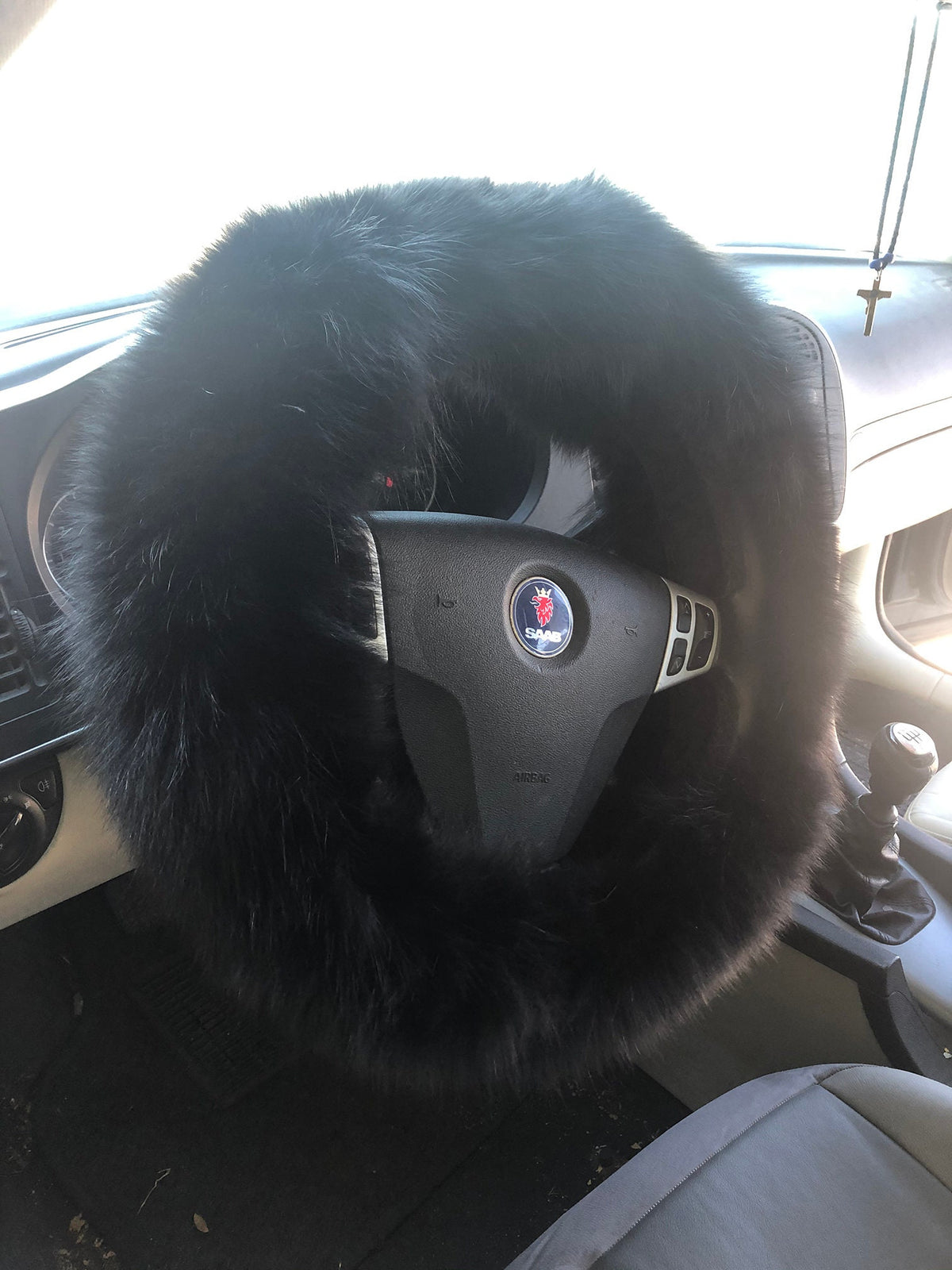 Fur Steering Wheel Cover  , Car Accessories , Real Fox Fur Steering Wheel Cover | Luxury Gift