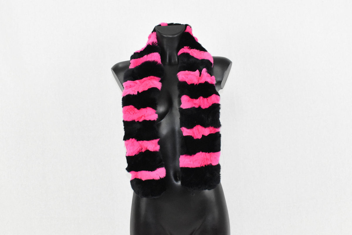 Fur Scarf Gift For Her |  Rex rabbit Fur Shawl - Scarf | Fur Neck warmer | Fur Collar