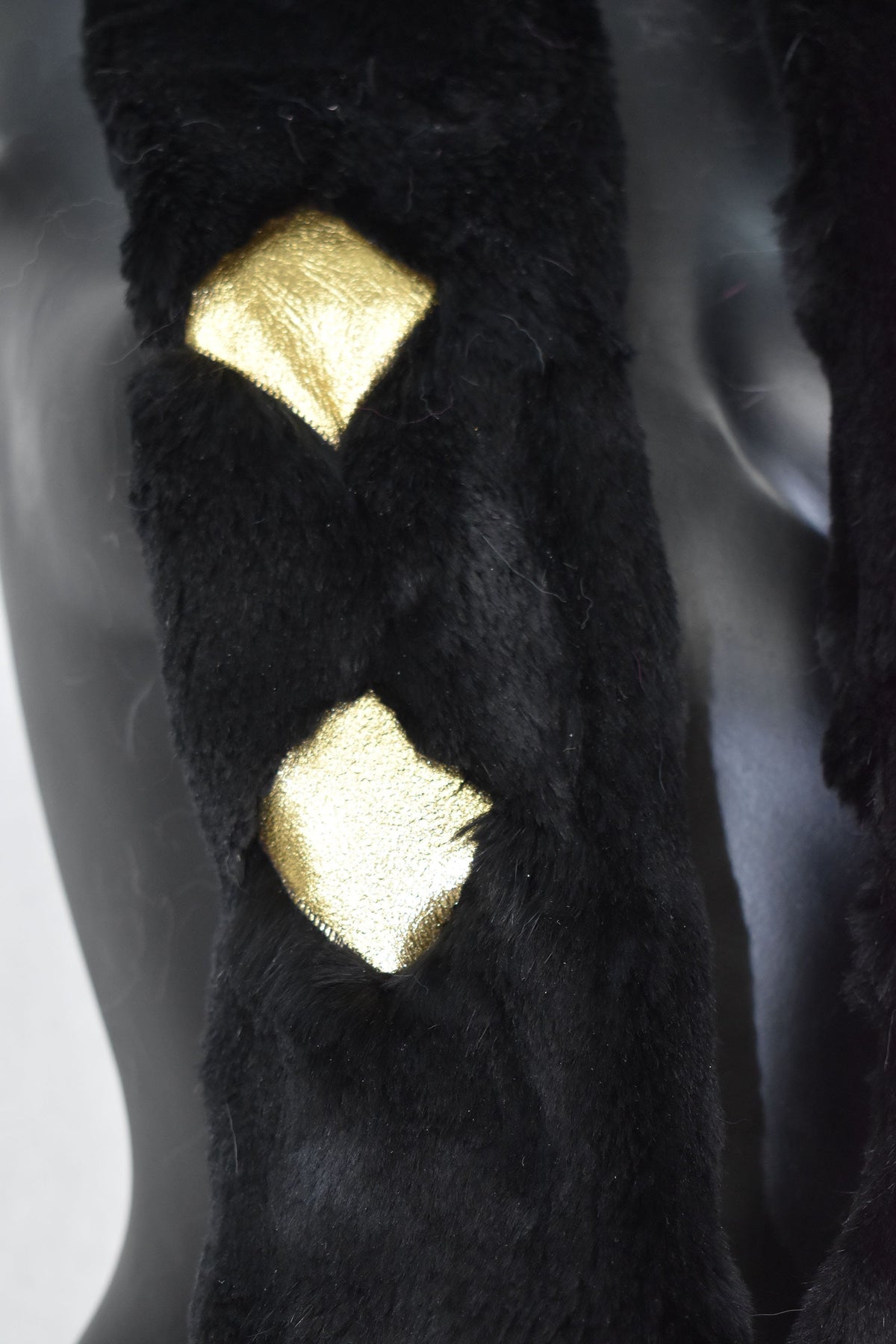 Real Fur scarf | Sheepskin with rex rabbit Fur Scarf | Fur Collar|  Women Fur Accessories