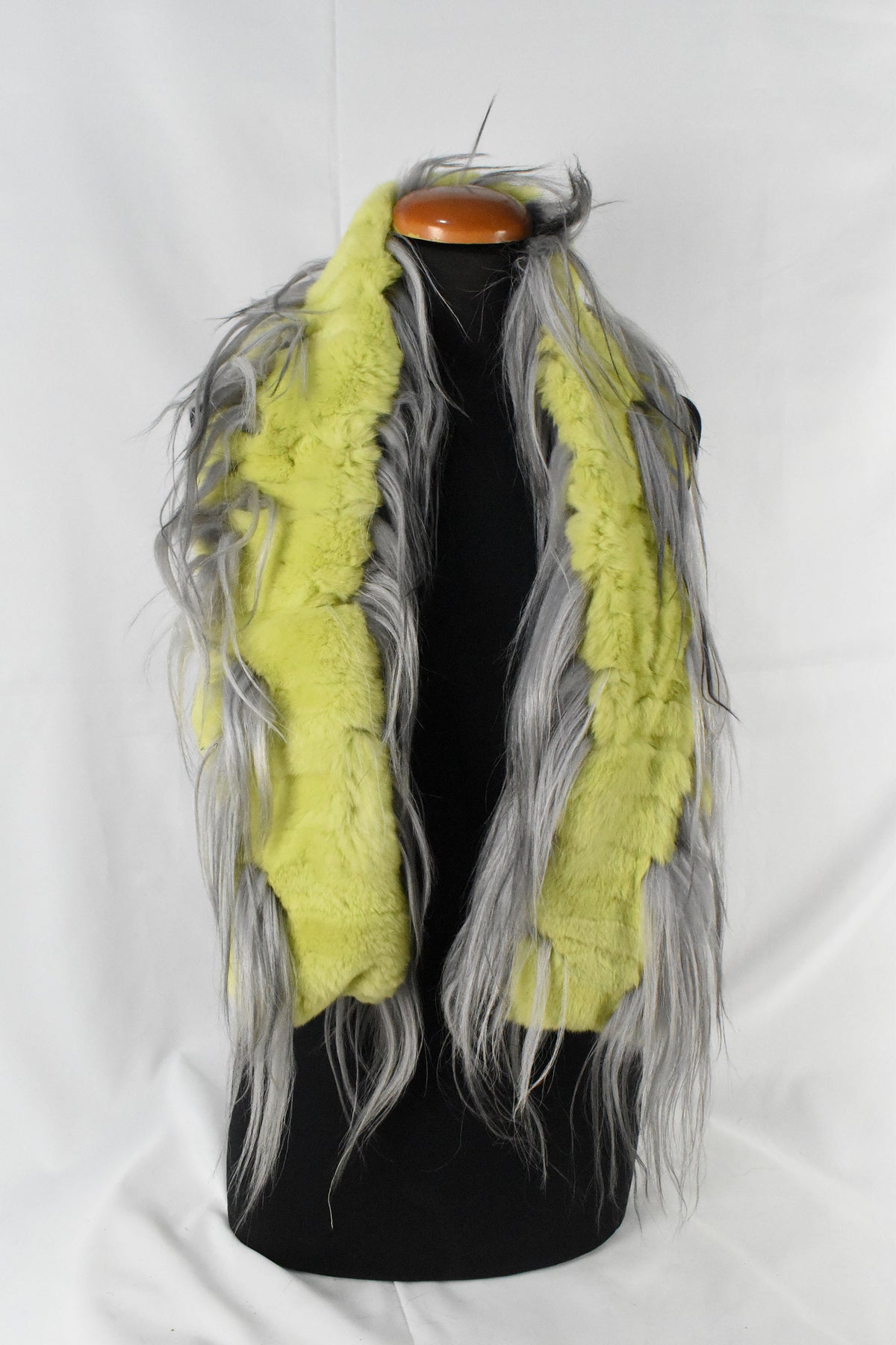 Fur Scarf Made Of Rex rabbit And Goat Fur | Fur Shawl | Real Fur Scarf | Warm Scarf For Winter