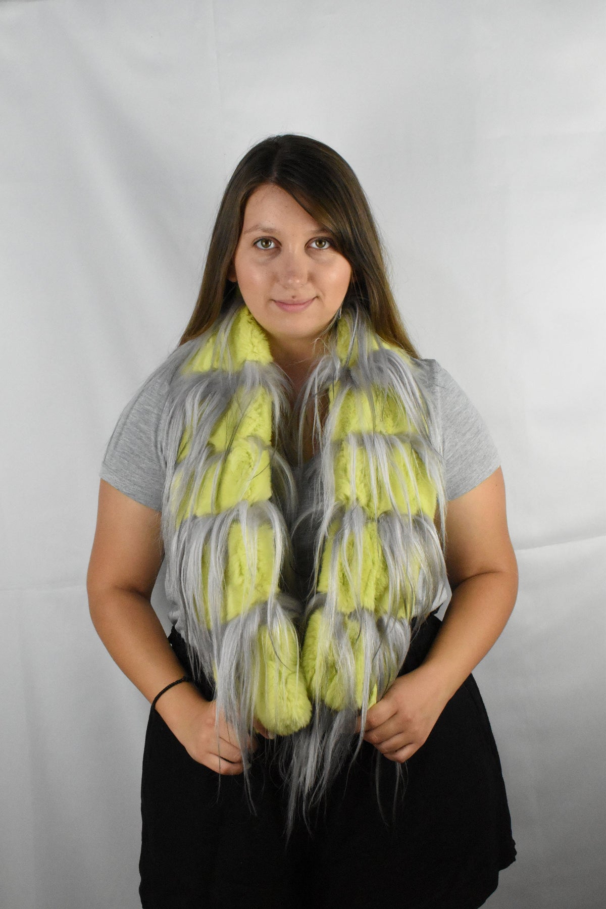 Rex rabbit Fur Scarf | Women Fur Scarf | Real Rex rabbit Fur scarf gift for her