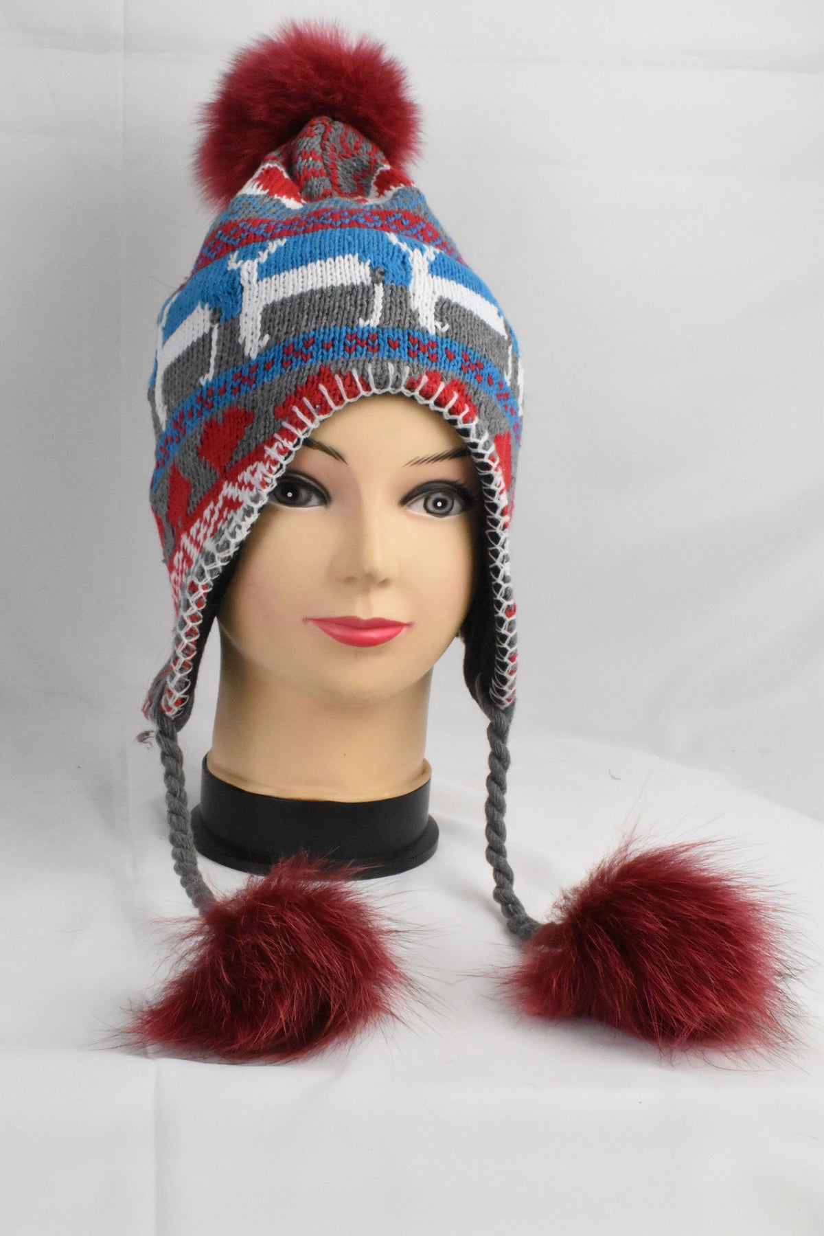 Winter Hats | Women Beanie | Hat With Pom Pom | Fur Pom Pom Hat For Women | Gift For Her