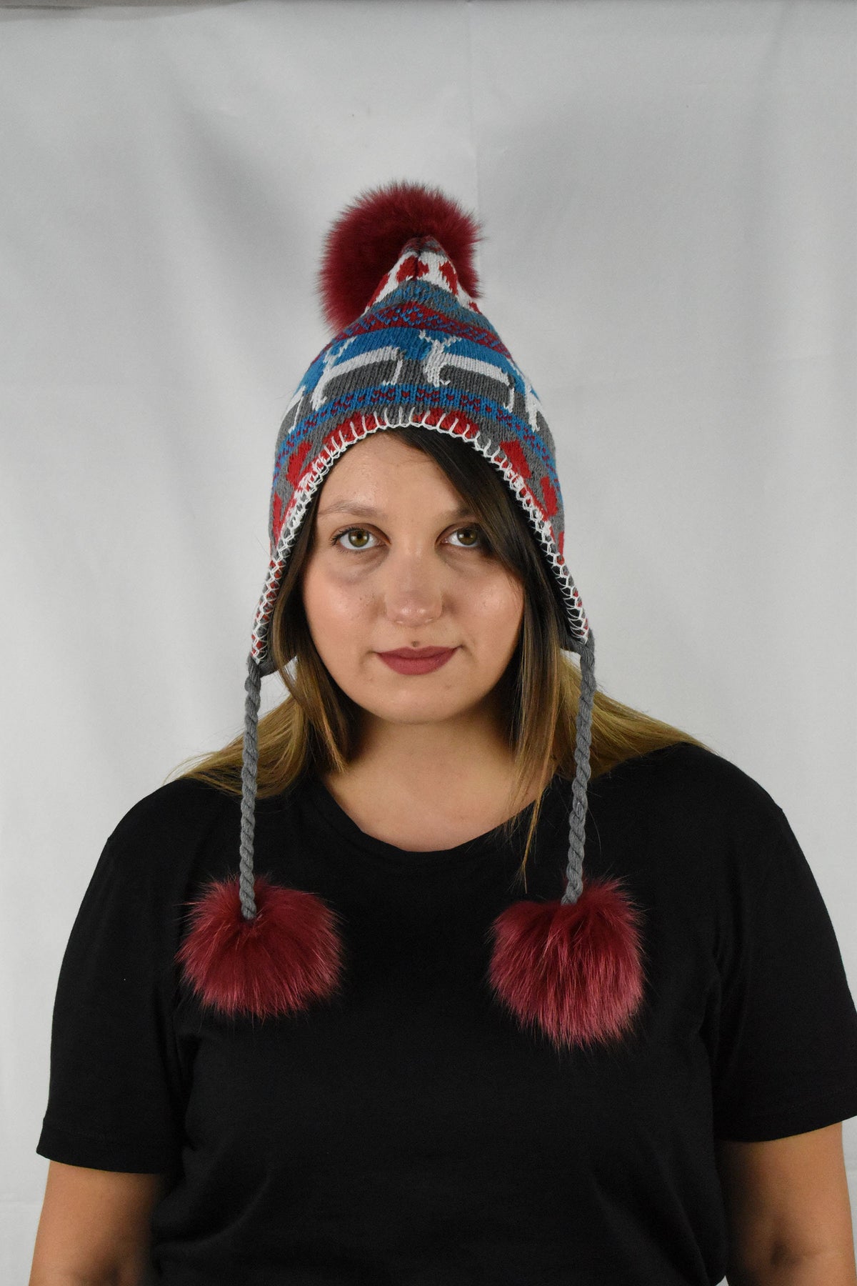 Winter Hats | Women Beanie | Hat With Pom Pom | Fur Pom Pom Hat For Women | Gift For Her