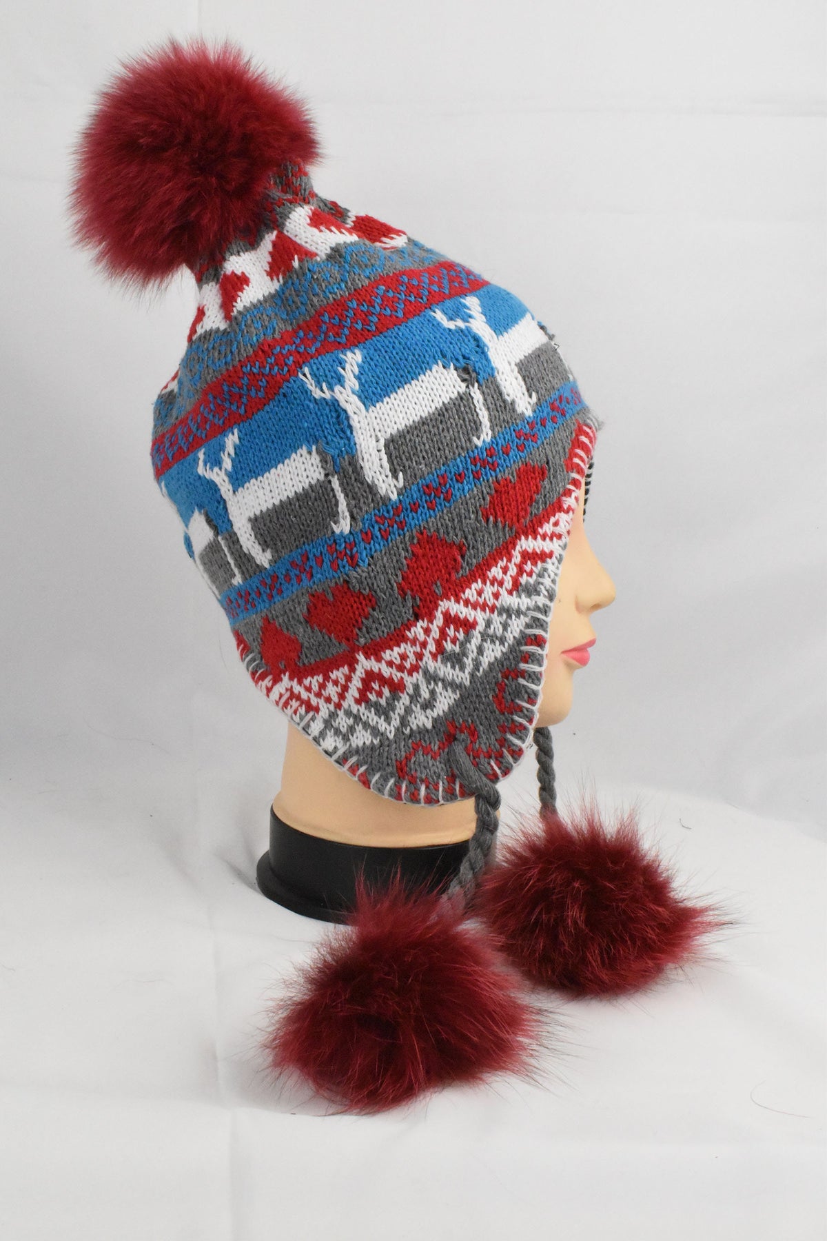 Winter Hats | Women Beanie | Hat With Pom Pom | Fur Pom Pom Hat For Women | Gift For Her
