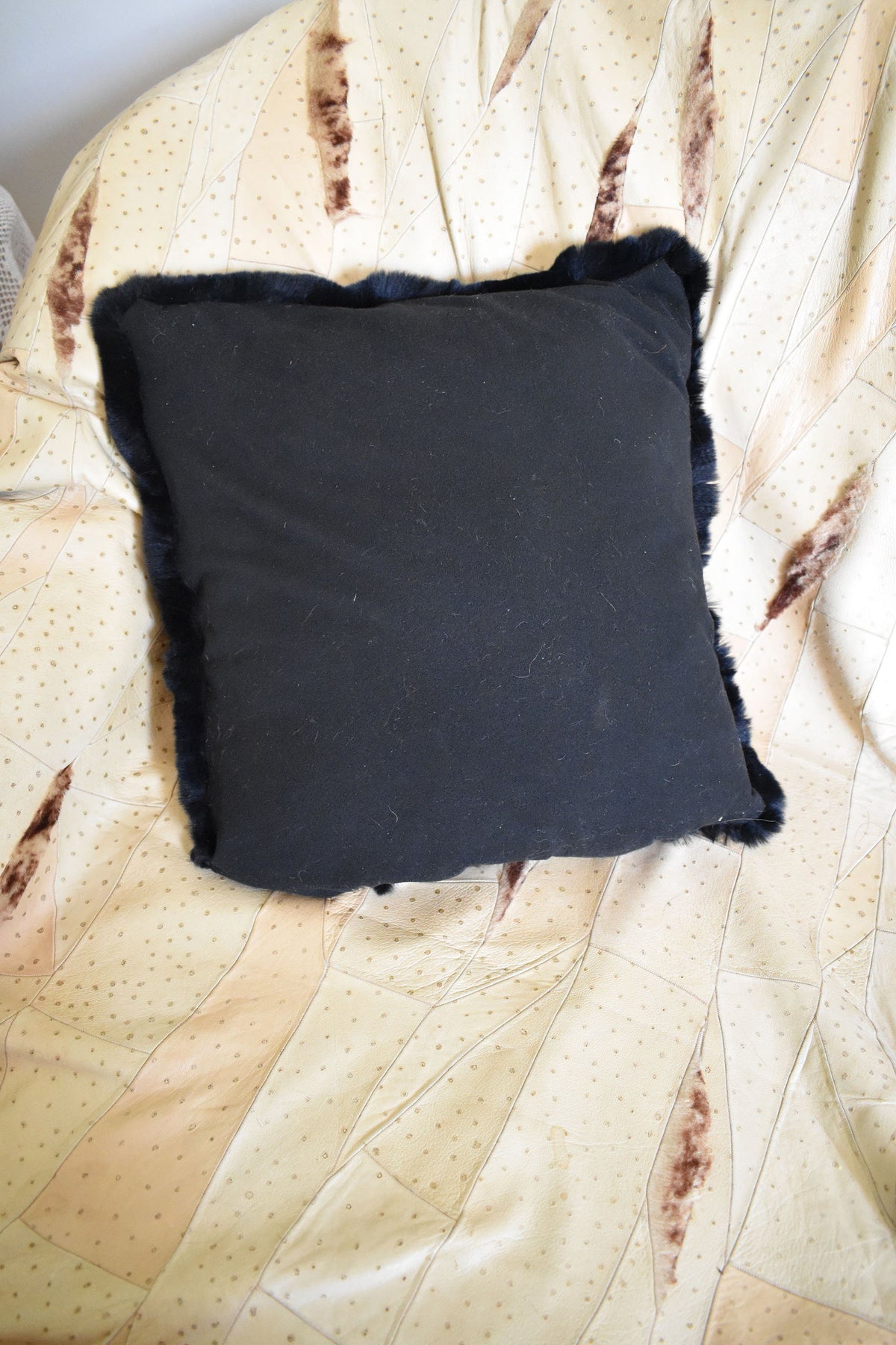 Pillow Fur Case | Fur Pillow Case | Pillow Cover | Black Fur Pillow | Fur Pillow | Home Decoration | Fur Accessories For Home