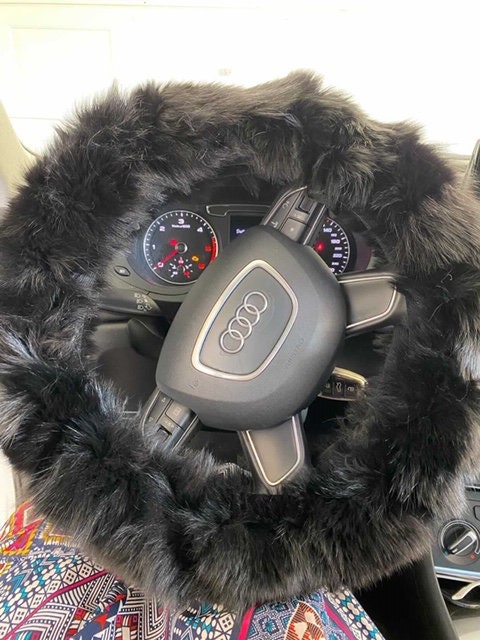Fur Steering Wheel Cover  , Car Accessories , Real Fox Fur Steering Wheel Cover | Luxury Gift