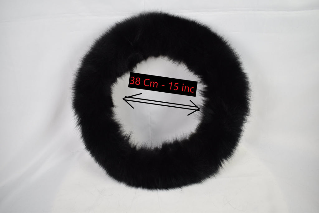 Fur Steering Wheel Cover  , Car Accessories , Real Fox Fur Steering Wheel Cover | Luxury Gift