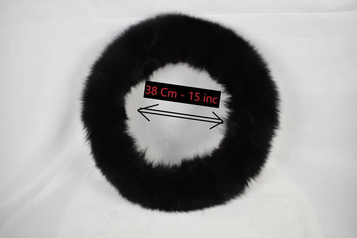 Fur Steering Wheel Cover  , Car Accessories , Real Fox Fur Steering Wheel Cover | Luxury Gift