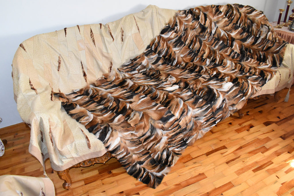 Luxury For Fur Throw | Fur Throw Blanket & Bedspread | Fur Bed Cover | Ideal For Home Gift