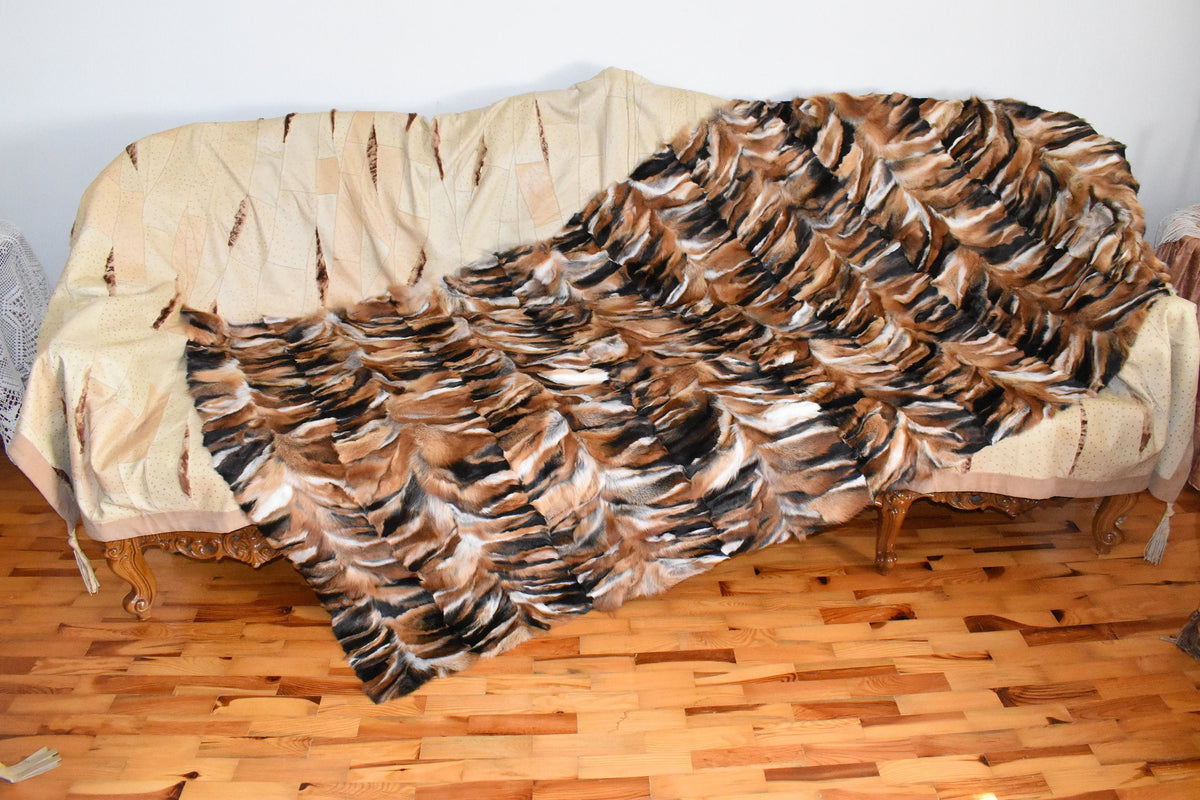 Luxury For Fur Throw | Fur Throw Blanket & Bedspread | Fur Bed Cover | Ideal For Home Gift