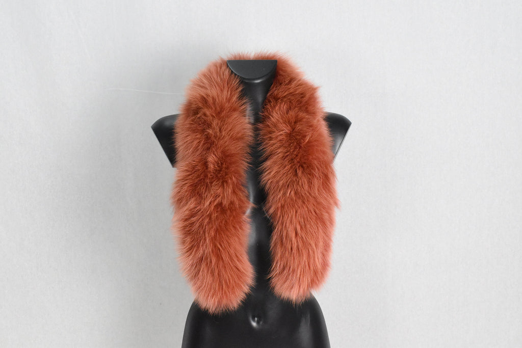 Fur Stripe For Hood | Detachable Fur Trim For Hood | Fox Fur Collar |  Fur Scarf | Fur For Parka