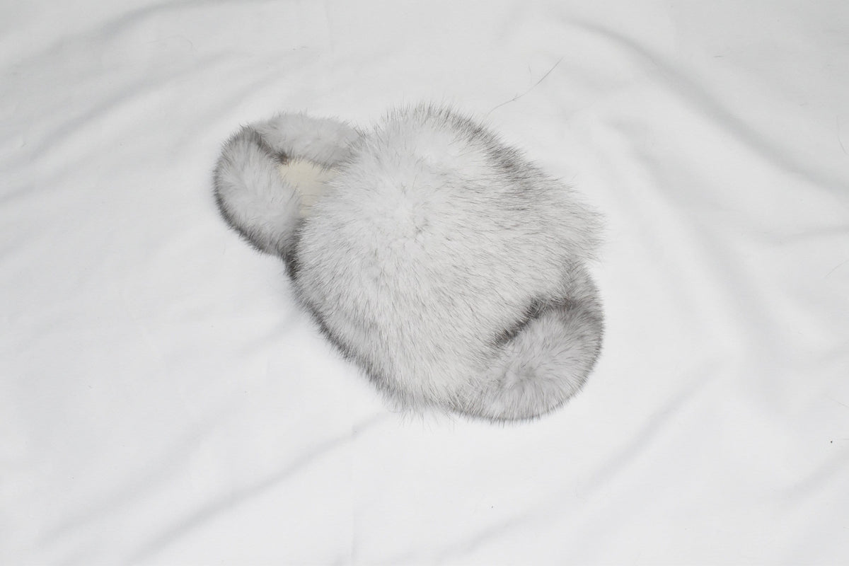 Mink & Fox Fur Slides: Luxury Fluffy Slippers