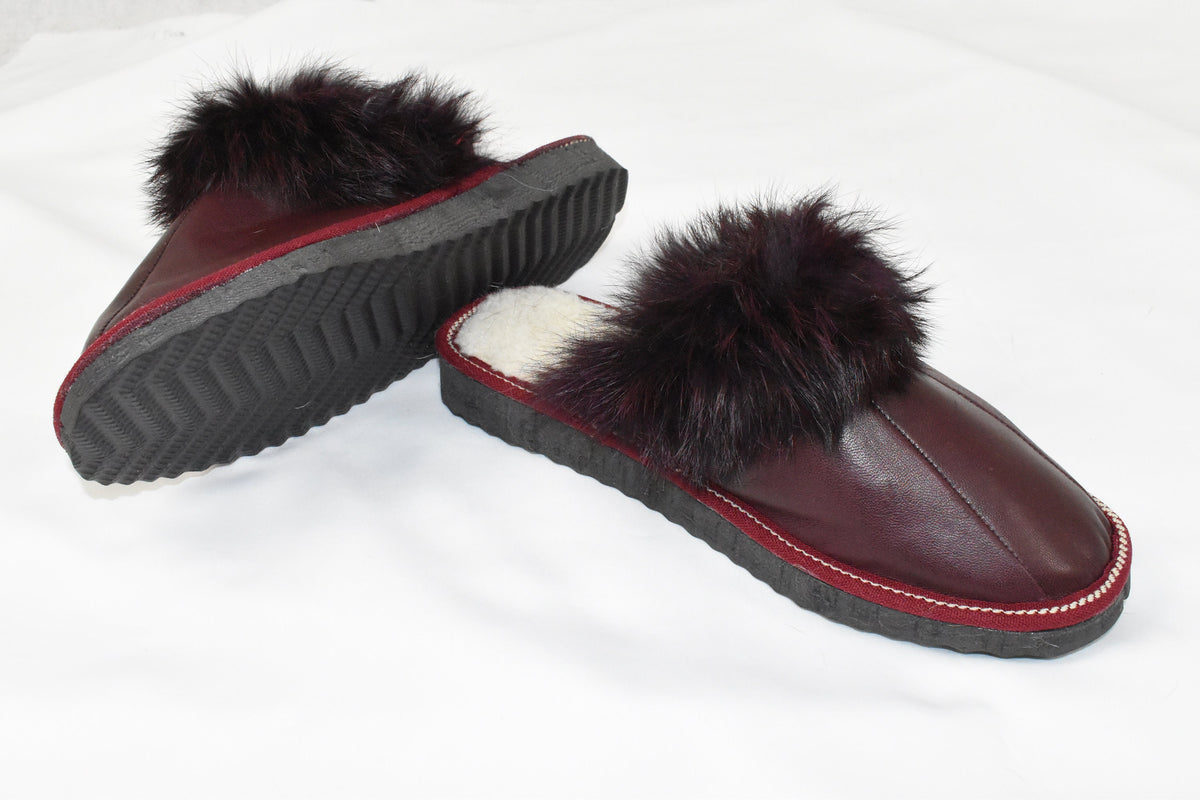 Women Sheepskin Slippers | Warm Fur slippers | Winter Slippers | Shearling Fur Slippers | Luxury Gift For Women