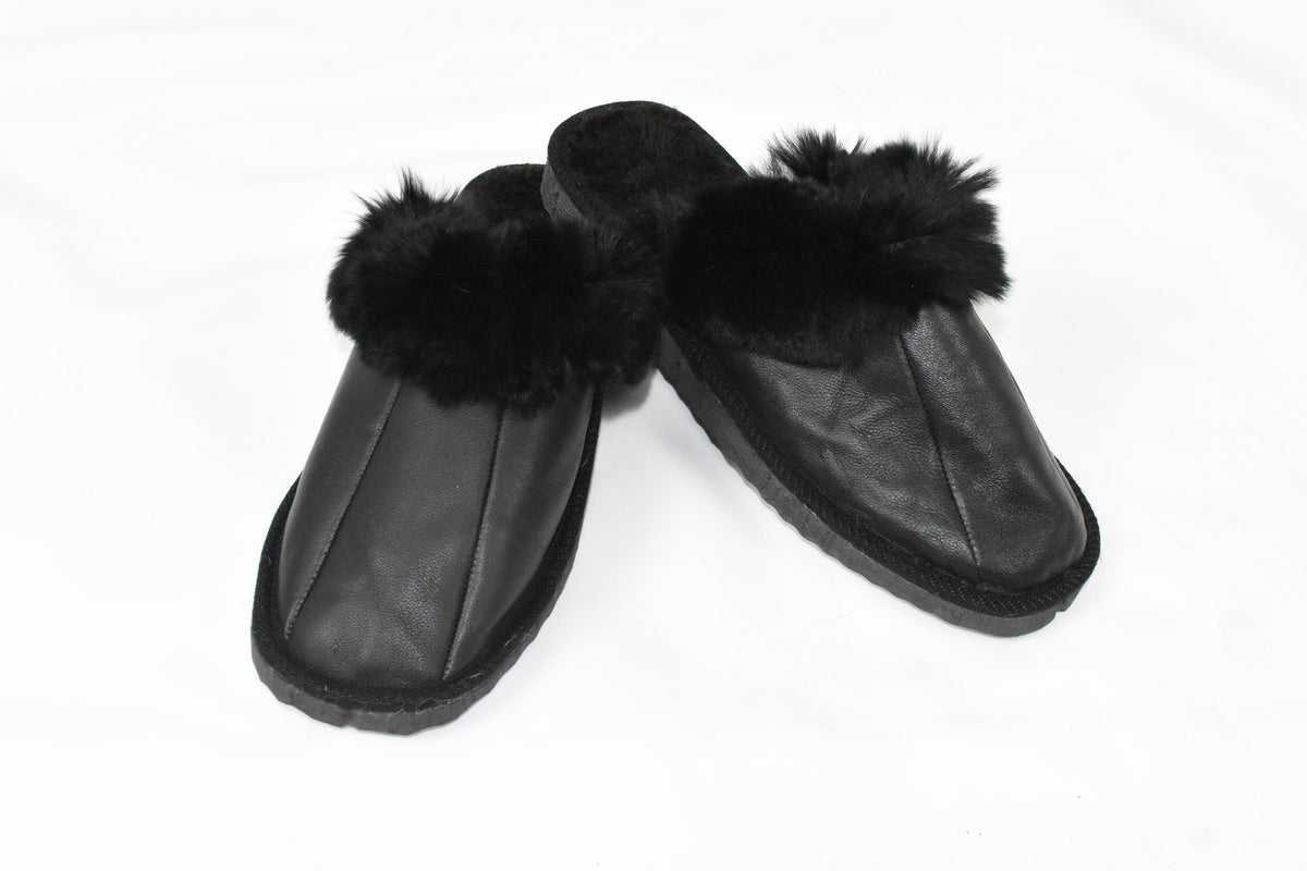 Genuine Sheepskin Slippers | Ladies sheariling Fur Slippers | Winter slippers | Fur slides | Great gift for her