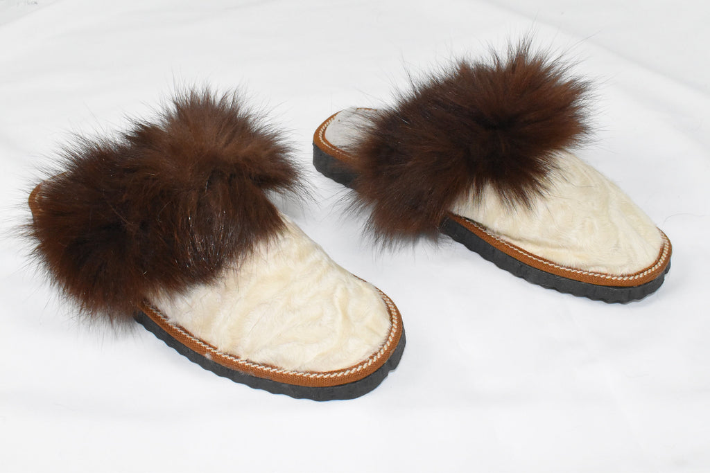 Women Slippers  made of Sheeskin  | Handmade  sheariling Fur Slippers | Winter slippers | Fur slides | Great gift for her