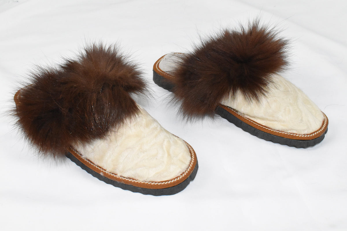 Women Slippers  made of Sheeskin  | Handmade  sheariling Fur Slippers | Winter slippers | Fur slides | Great gift for her