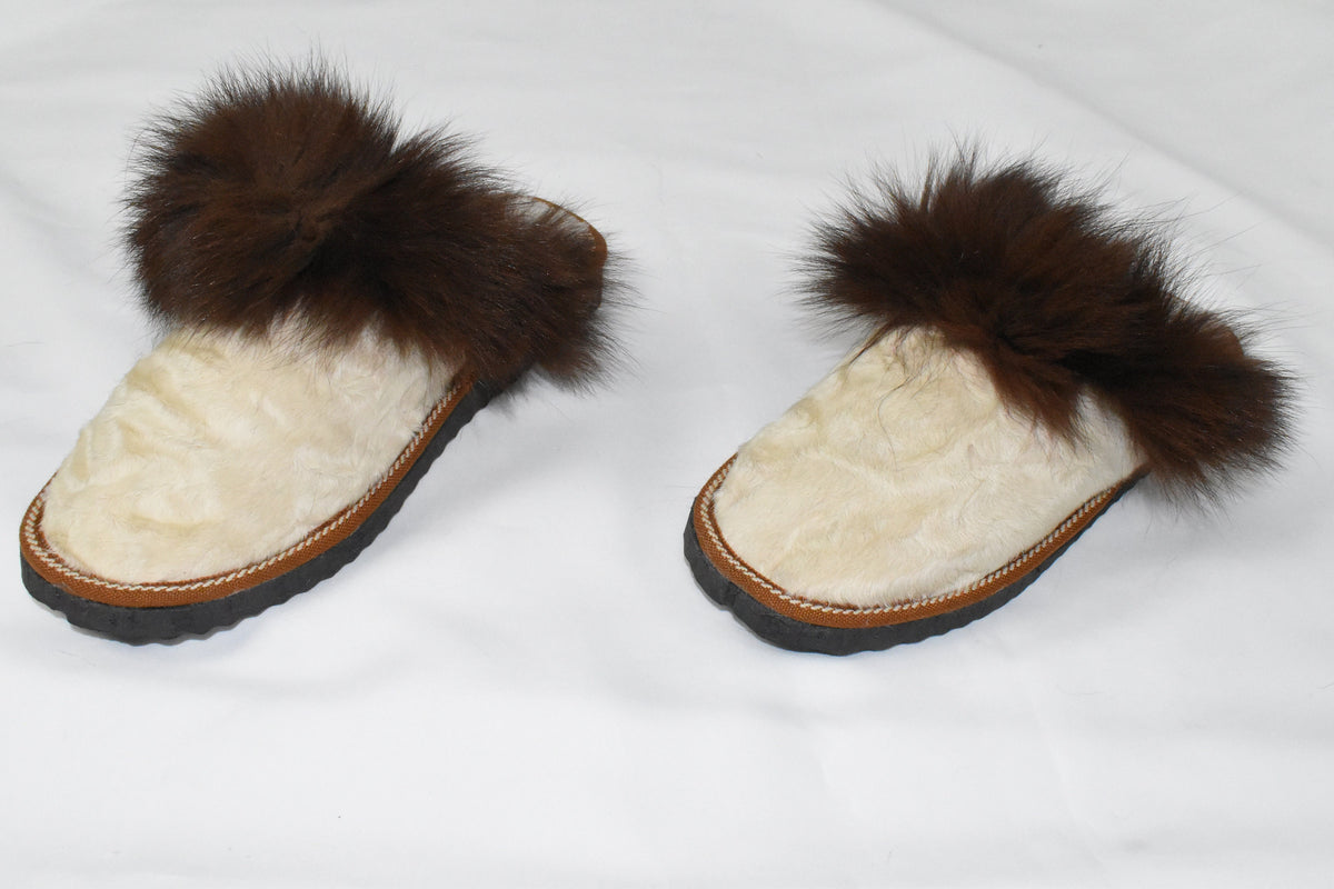 Women Slippers  made of Sheeskin  | Handmade  sheariling Fur Slippers | Winter slippers | Fur slides | Great gift for her