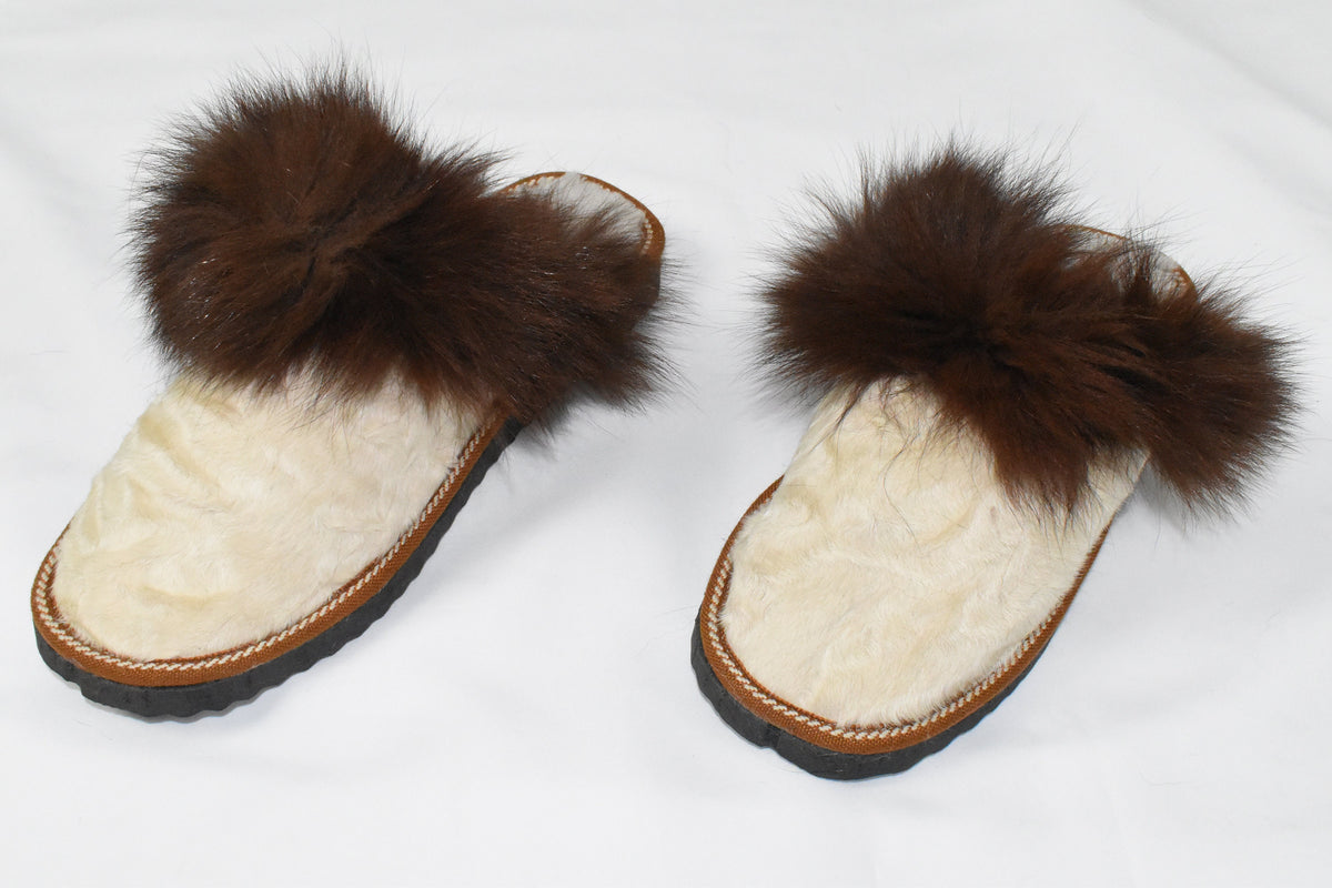 Women Slippers  made of Sheeskin  | Handmade  sheariling Fur Slippers | Winter slippers | Fur slides | Great gift for her