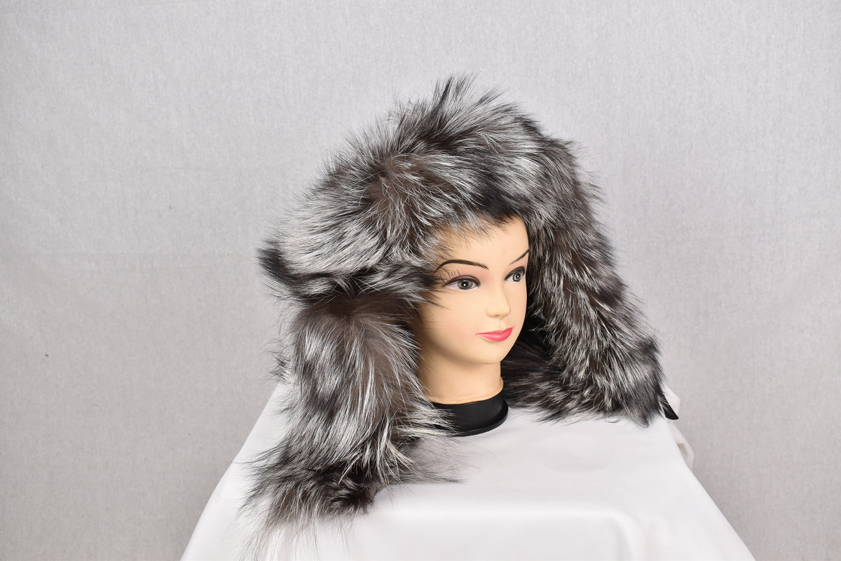 Fox Fur Trim For hood | Detachable Fur Trim | Silver Fur For Hood |  Fur collar  | Hood Trim detachable | DIY Hood Fur Trim