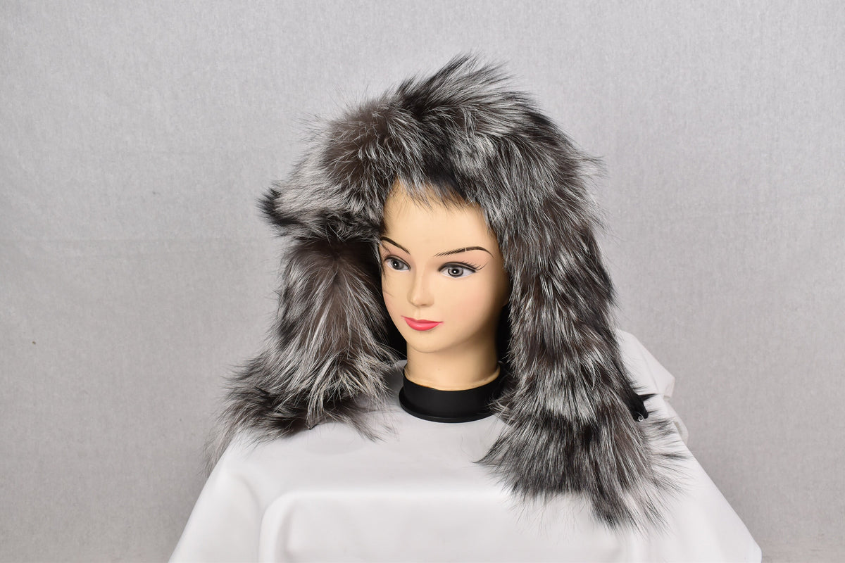 Fox Fur Trim For hood | Detachable Fur Trim | Silver Fur For Hood |  Fur collar  | Hood Trim detachable | DIY Hood Fur Trim