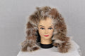 Detachable Fur Trim | Fox Fur Trim For hood | Beige Fur For Hood |  Fur collar  | Hood Trim detachable | DIY Hood Fur Trim