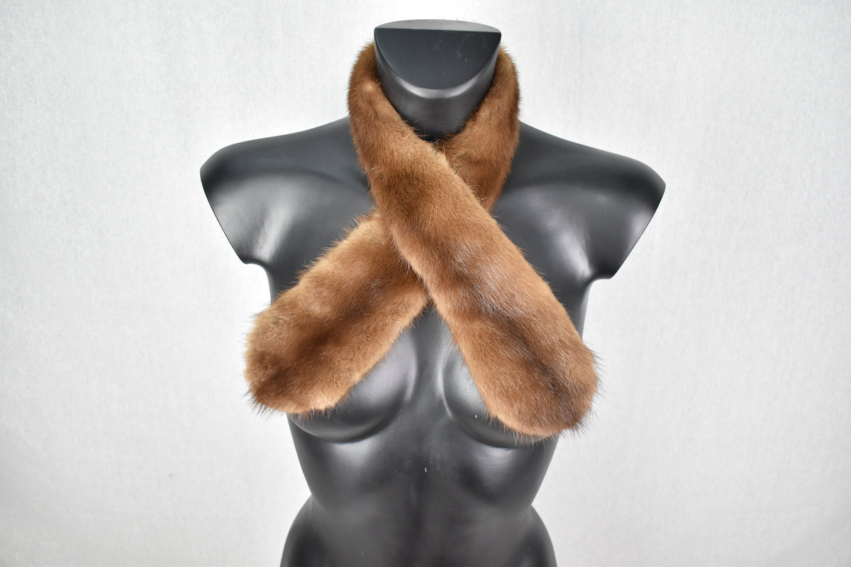 Fur Tie | Mink Fur Scarf  | Fur collar  | Luxury Fur gift For Her | Mink Fur Collar Tie