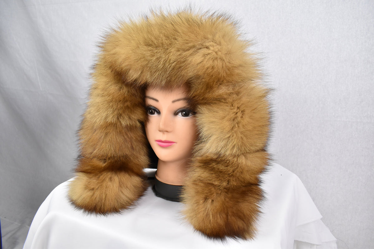 Detachable Fur Trim  For Parka | Fox Fur Trim For hood | Gold Fur For Hood |  Fur collar  | Hood Trim detachable | DIY Hood Fur Trim