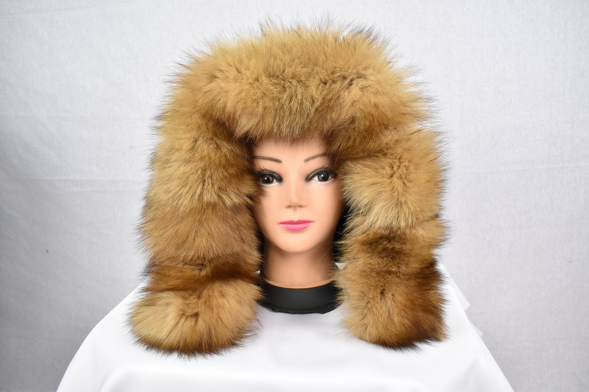 Detachable Fur Trim  For Parka | Fox Fur Trim For hood | Gold Fur For Hood |  Fur collar  | Hood Trim detachable | DIY Hood Fur Trim