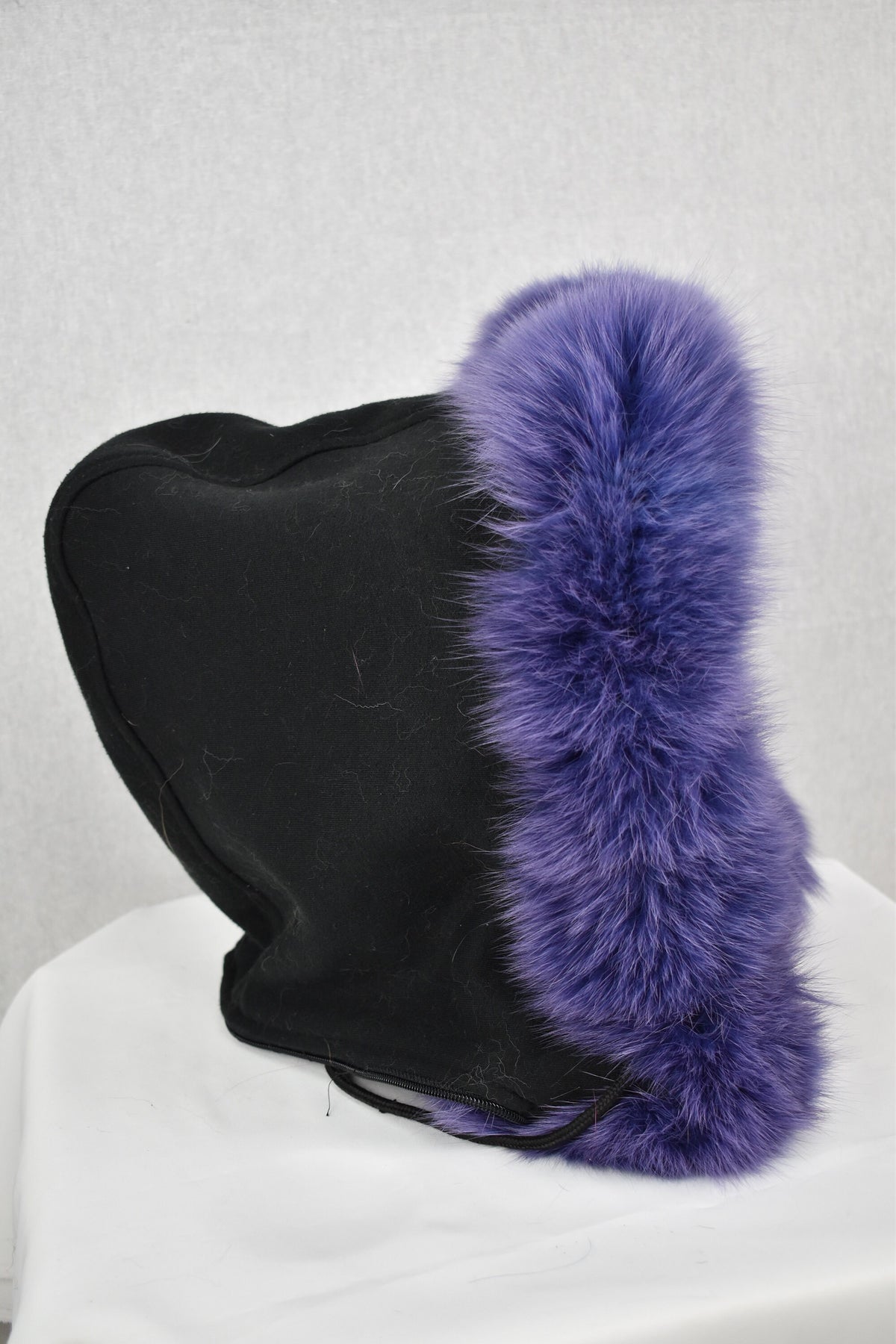 Fur Stipe  For Hood | Detachable Fur Trim For Hood | Fox Fur Collar |  Fur Scarf | Fur For Parka |Royal Purple Fur Stripe