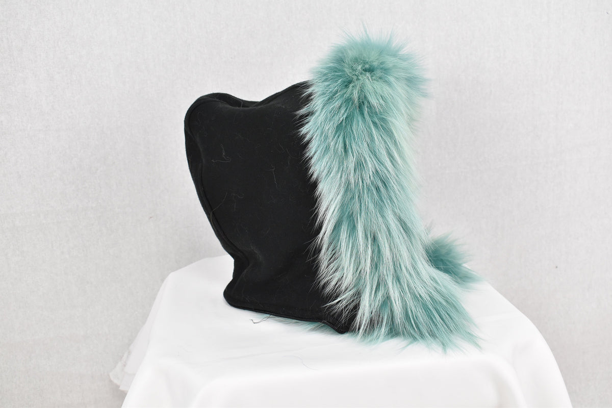 Removable Fur Hood  | Fox Fur Trim For hood | Fur Trim  For  jacket and Coat hood |  Fur collar  | Hood Trim detachable | DIY Hood Fur Trim