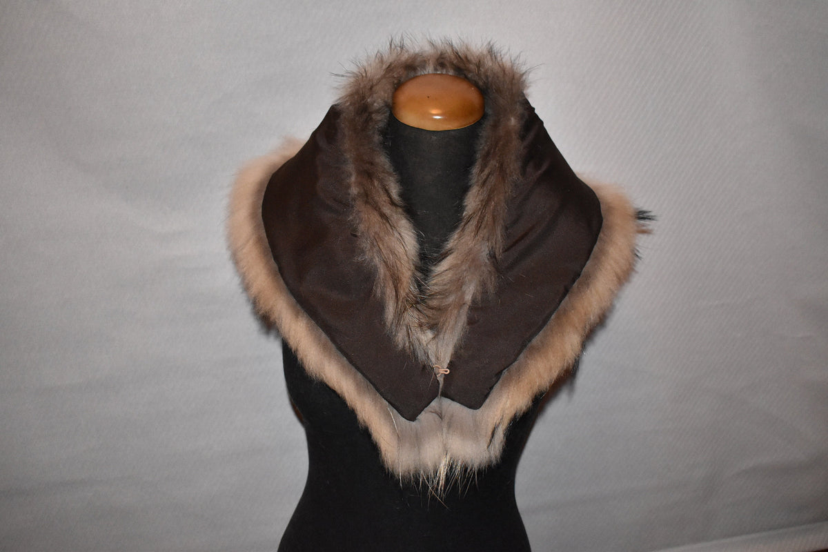 Fur Collar / Fin Raccoon Fur Collar / Coat Collar / Natural Fur Collar / Gift For Her / Top Quality Fur
