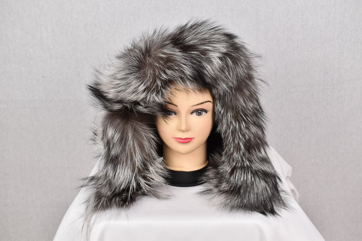 Fox Fur Trim For hood | Detachable Fur Trim | Silver Fur For Hood |  Fur collar  | Hood Trim detachable | DIY Hood Fur Trim