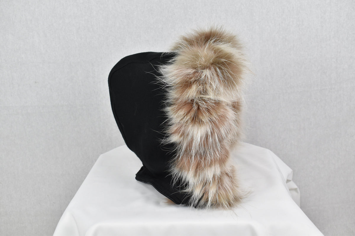 Detachable Fur Trim | Fox Fur Trim For hood | Beige Fur For Hood |  Fur collar  | Hood Trim detachable | DIY Hood Fur Trim