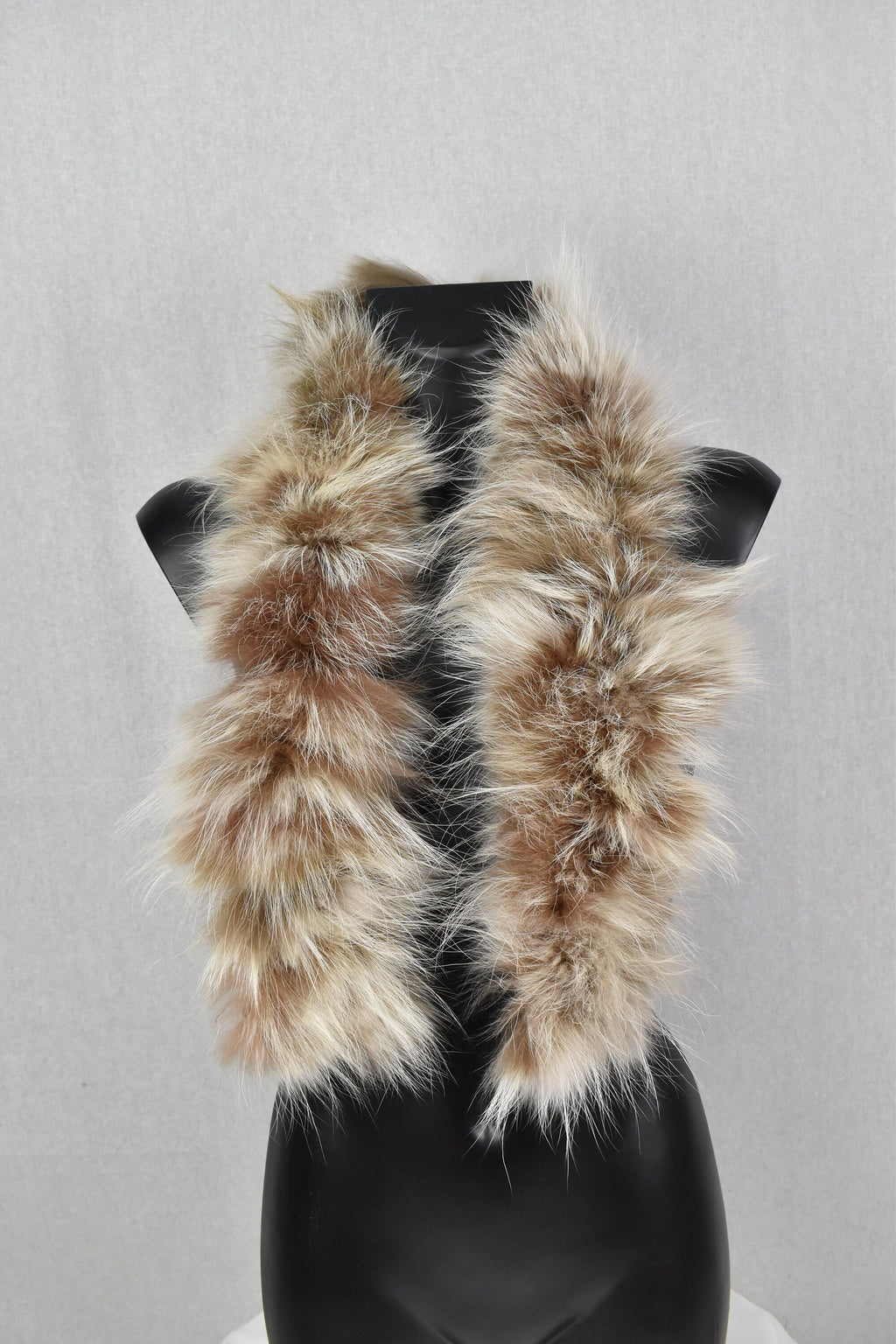 Detachable Fur Trim | Fox Fur Trim For hood | Beige Fur For Hood |  Fur collar  | Hood Trim detachable | DIY Hood Fur Trim