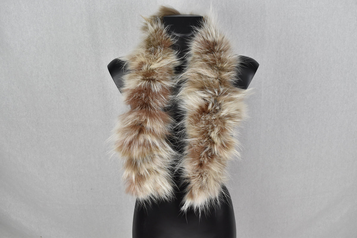 Detachable Fur Trim | Fox Fur Trim For hood | Beige Fur For Hood |  Fur collar  | Hood Trim detachable | DIY Hood Fur Trim