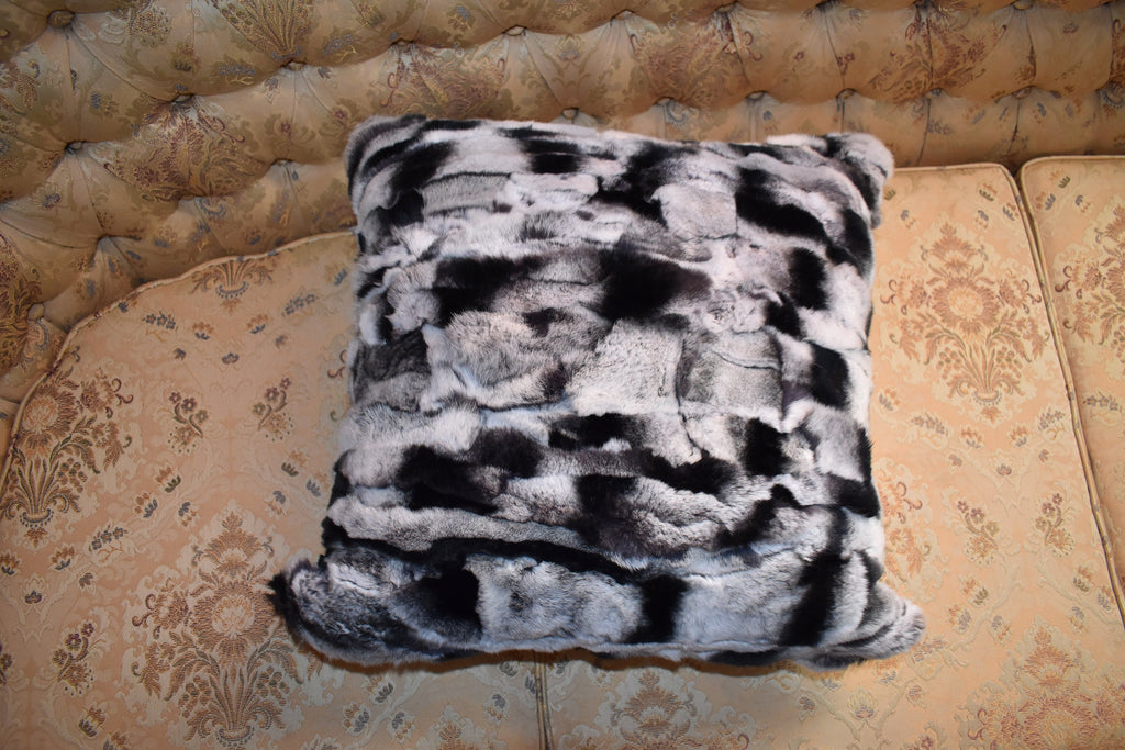 Fur pillow cover | Rex rabbit Fur Pillow Case | Home Decor Accessories | Fur Home Accessories