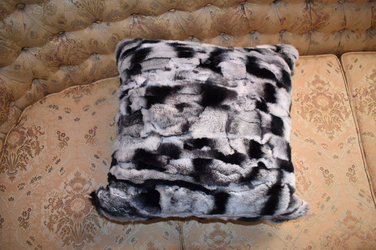 Fur pillow cover | Rex rabbit Fur Pillow Case | Home Decor Accessories | Fur Home Accessories