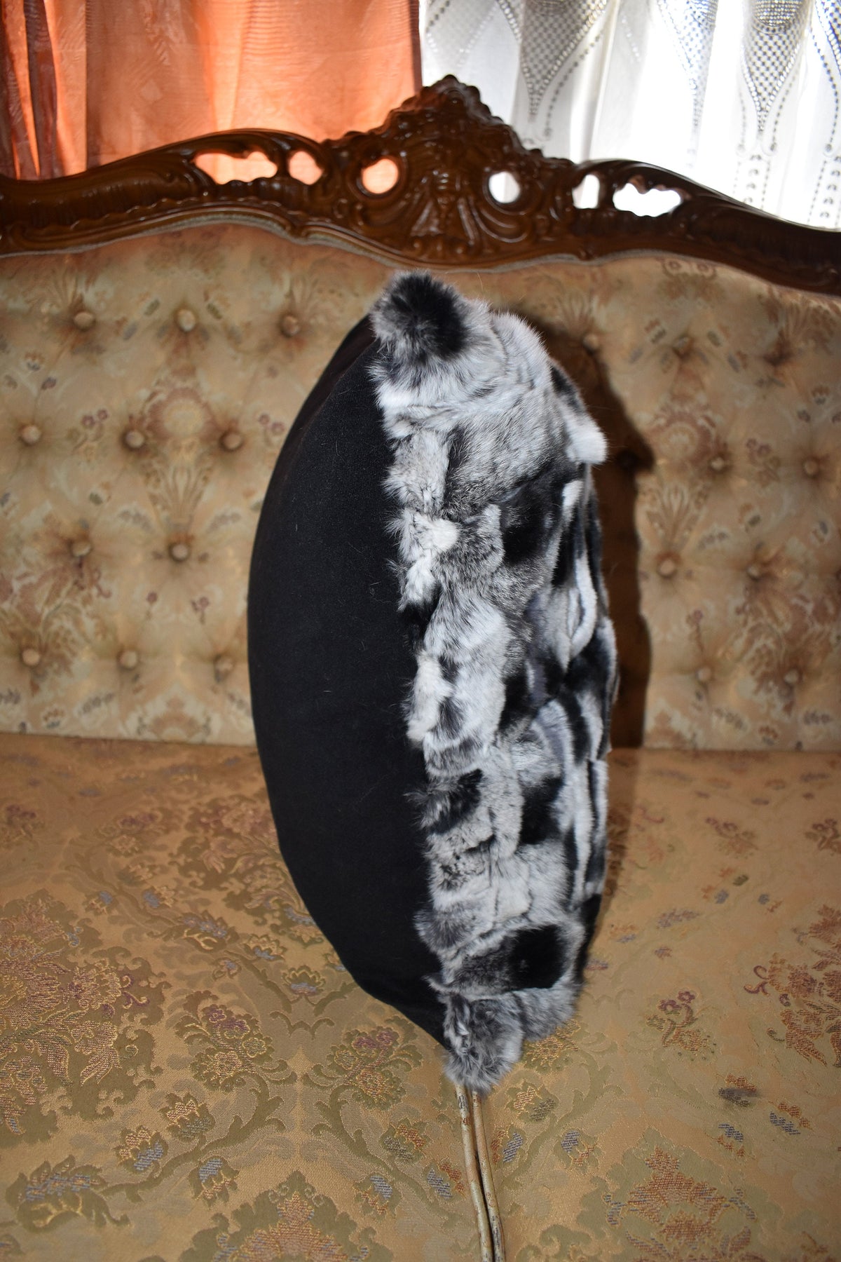 Fur pillow cover | Rex rabbit Fur Pillow Case | Home Decor Accessories | Fur Home Accessories