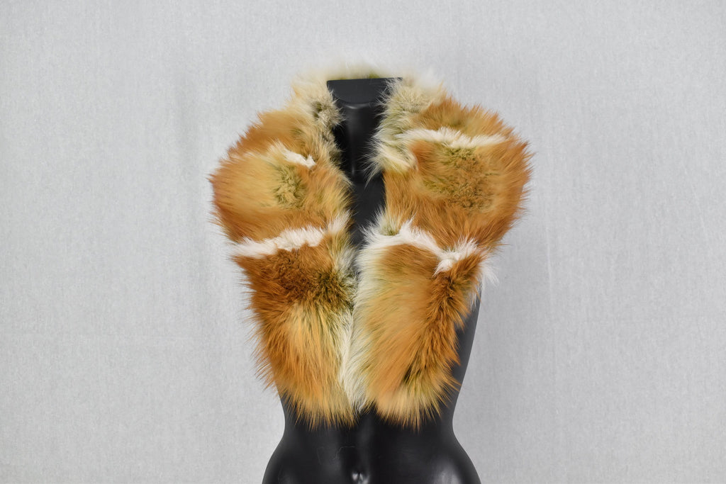 Beautiful Canadian Fox Fur Collar | Fur Collar For Coat And Jackets | Coat Collar | Fur Collar For Leather jacket | Detachable Fur collar