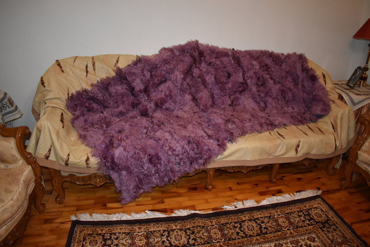 Throw Blanket | Sheepskin Fur Blanket | Natural Fur  Blanket |  Fur Throw | Fluffy Fur blanken Ideal For Your home decor