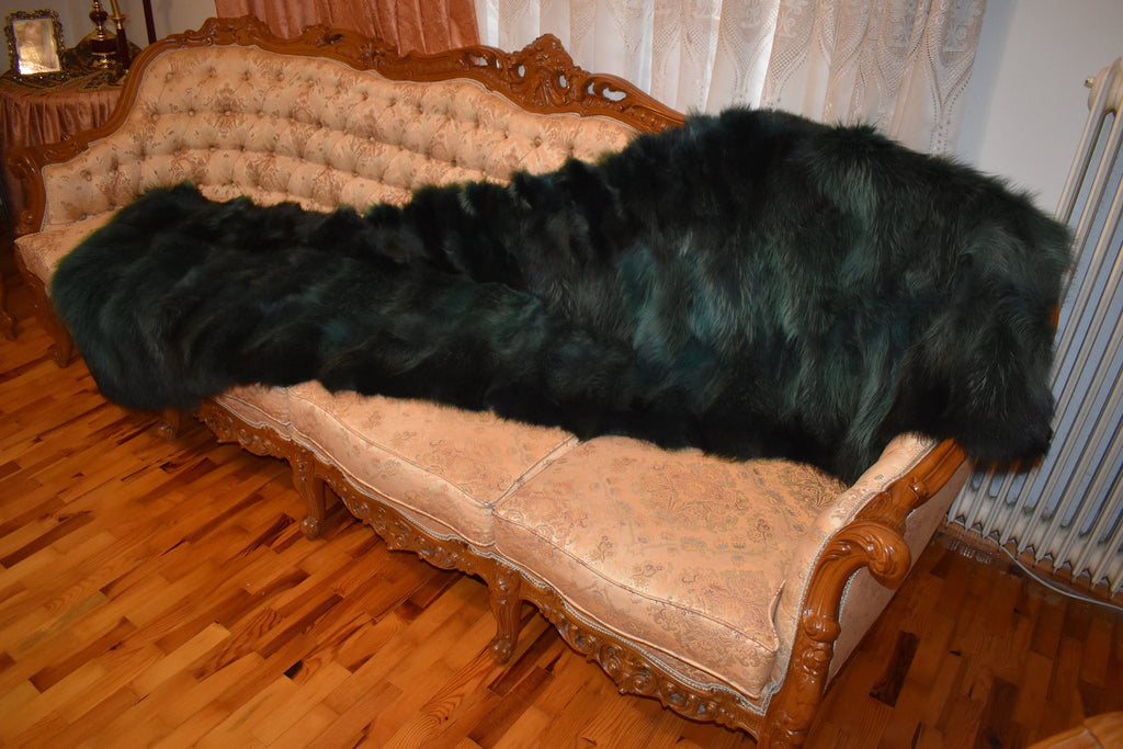 Cozy Fur Blanket | Fox Fur Throw | Fox Fur Rug | Natural Fur Blanket | Fur Throw | Fur Pillow Available