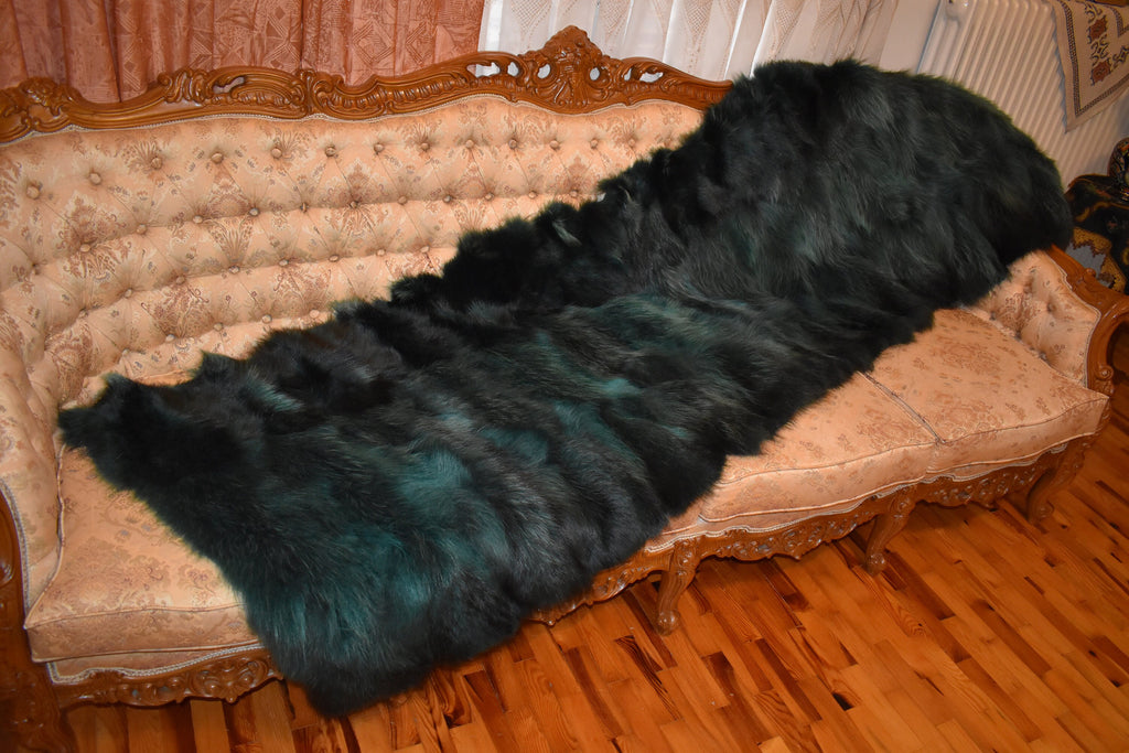 Cozy Fur Blanket | Fox Fur Throw | Fox Fur Rug | Natural Fur Blanket | Fur Throw | Fur Pillow Available