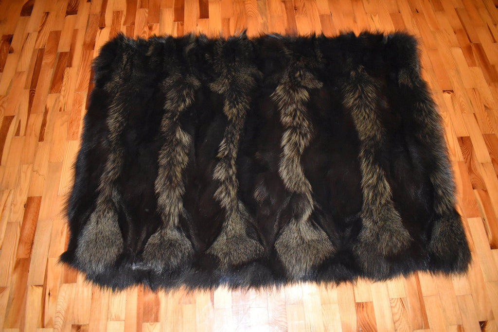 Cozy Fur  Blanket , Fox Fur Throw , Fur Throw bedspread