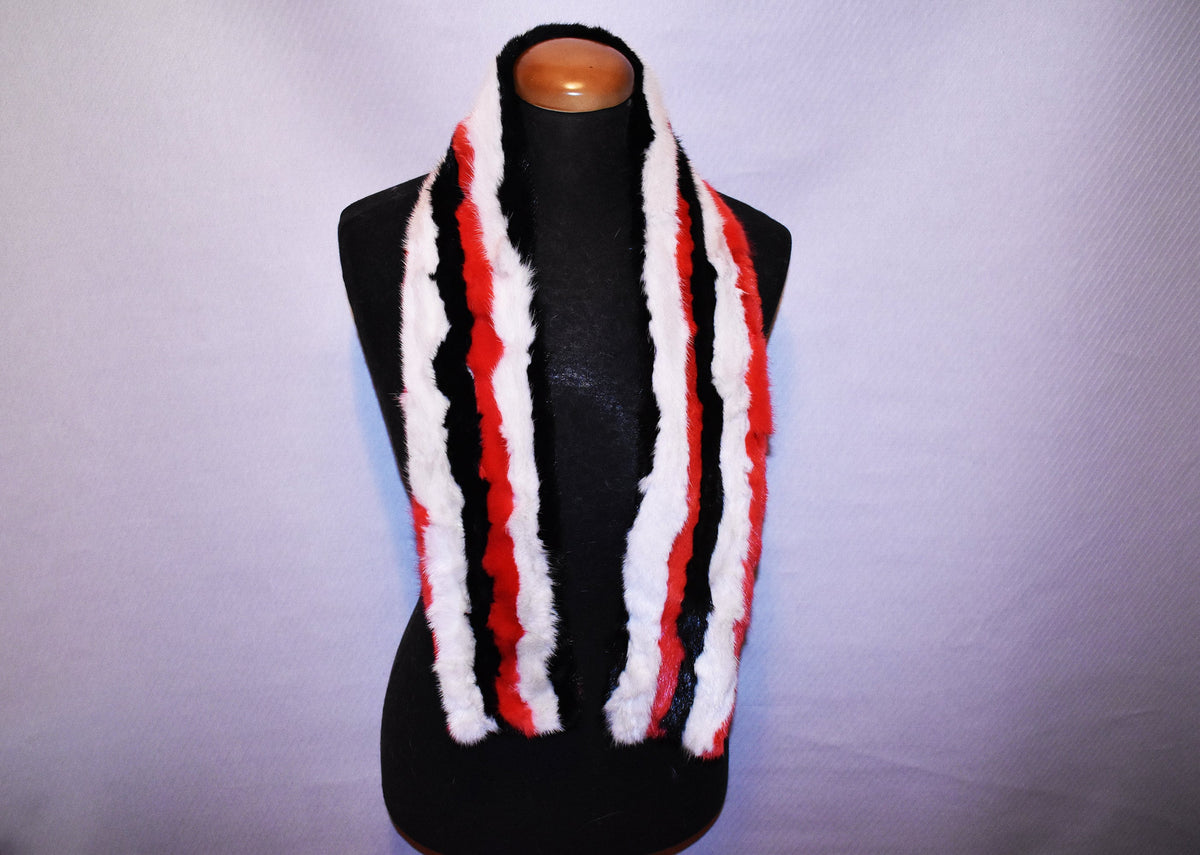 Beautiful Colorful  Real Mink  Fur Scarf. Mink fur scarf mix color!!! Gift For mom