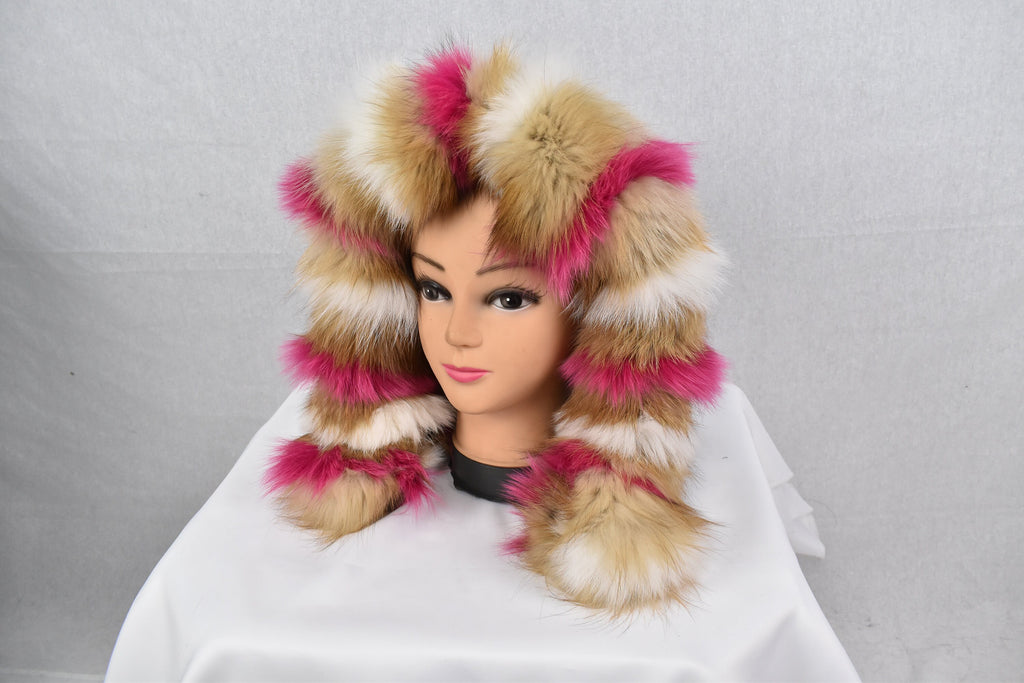 Detachable Fur Trim  For Parka | Fox Fur Trim For hood | Gold Fur For Hood |  Fur collar  | Hood Trim detachable | DIY Hood Fur Trim