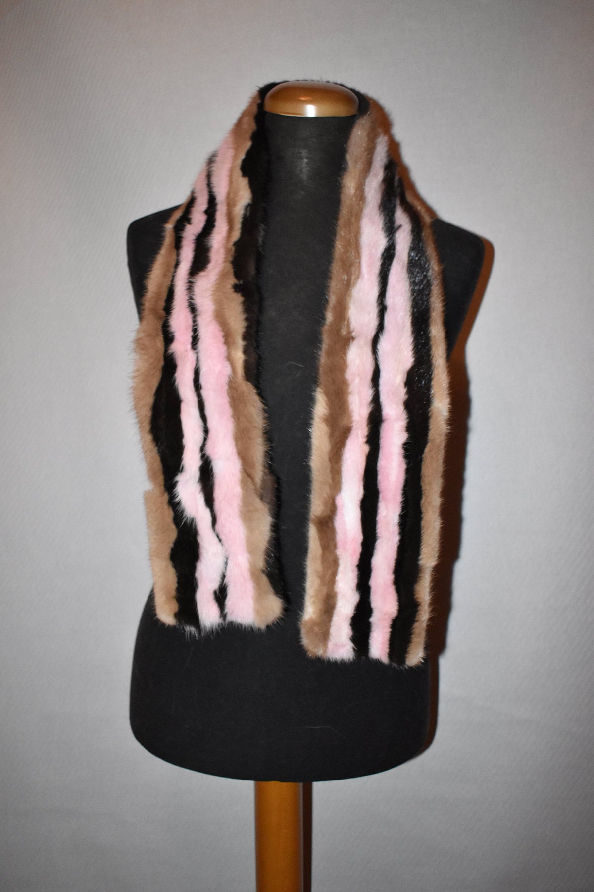 Beautiful Colorful  Real Mink  Fur Scarf. Mink fur scarf mix color!!! Luxury Gift For Her | Mother's day gift