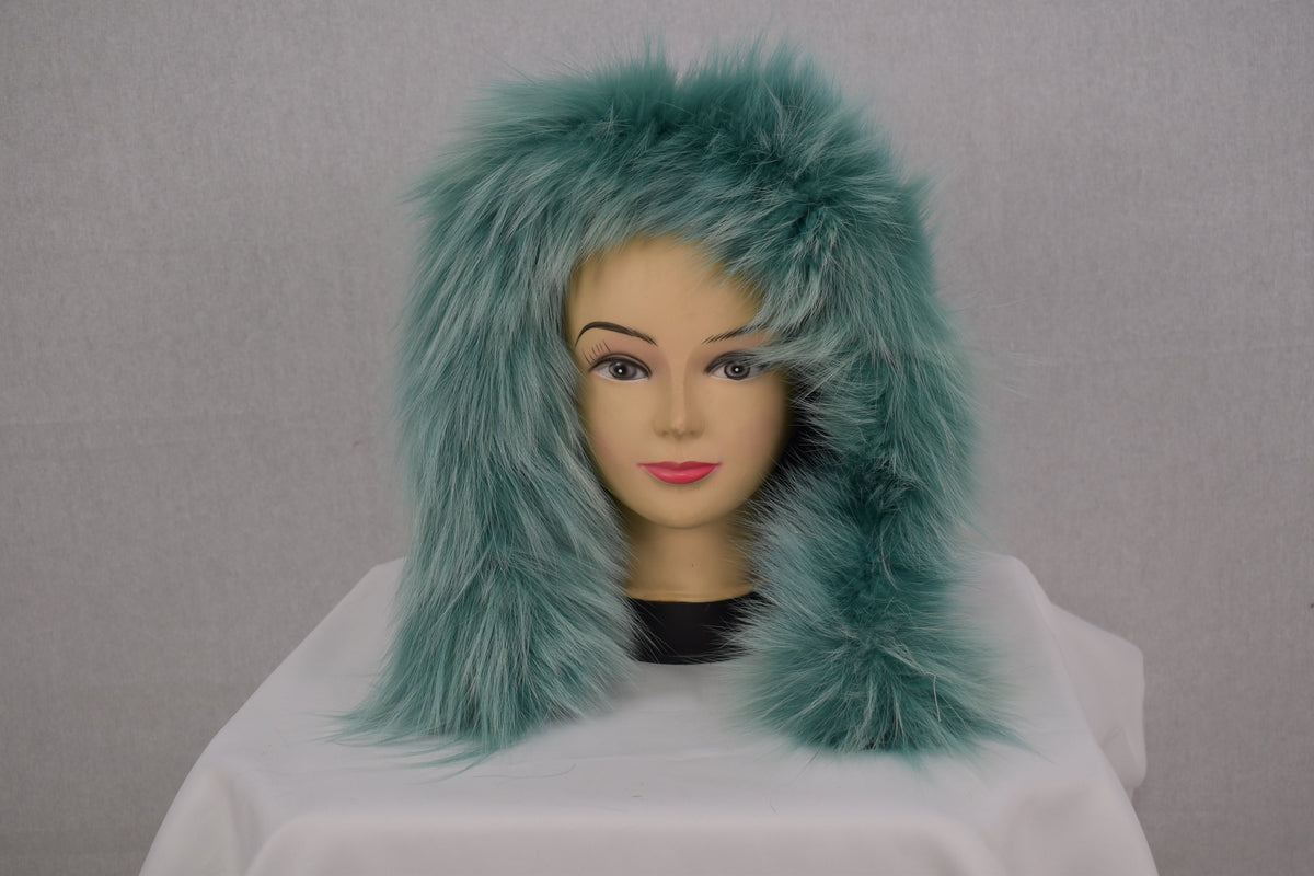 Removable Fur Hood  | Fox Fur Trim For hood | Fur Trim  For  jacket and Coat hood |  Fur collar  | Hood Trim detachable | DIY Hood Fur Trim