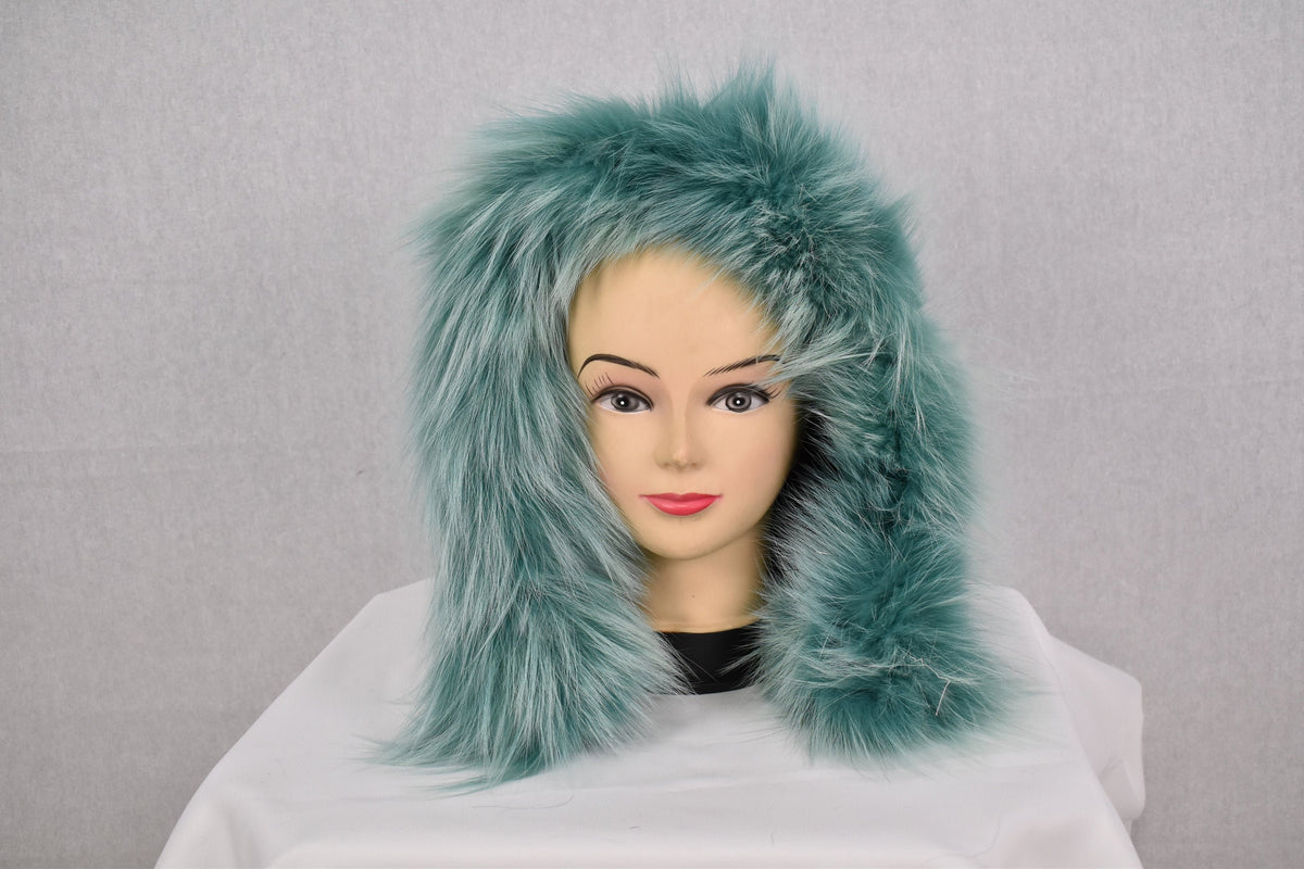 Removable Fur Hood  | Fox Fur Trim For hood | Fur Trim  For  jacket and Coat hood |  Fur collar  | Hood Trim detachable | DIY Hood Fur Trim